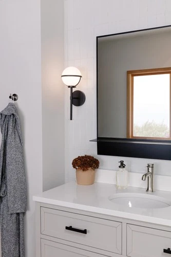 Hinkley Lighting 5660-LL Black 16"H Bathroom Sconce With Led Bulb Included - Picture 2 of 4