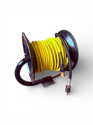 #ad MINGLE High Pressure Washer Hose Reel 150ft Heavy Duty 4000 PSI $65.00