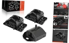 3PCS Engine Motor Mount and Transmission Mount Set Compatible with Chevrolet