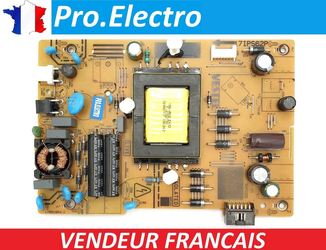 Pièce détachée alimentation 17IPS62P 29159368 téléviseur Panasonic