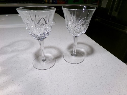 GORHAM CHERRYWOOD LOT OF 2 WINE GOBLETS GLASSES - 第 1/4 張圖片