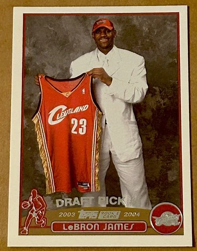 LeBron James 2003-04 Topps #221 Rookie Card (Draft Pick #1) Cavaliers