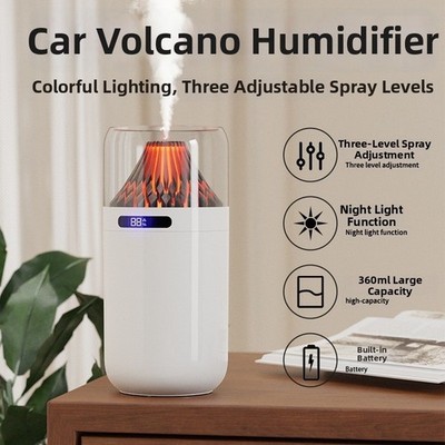 Desktop USB Luftbefeuchter mit Aromatherapie und 3 Nebelmodi für Büro für Zuh