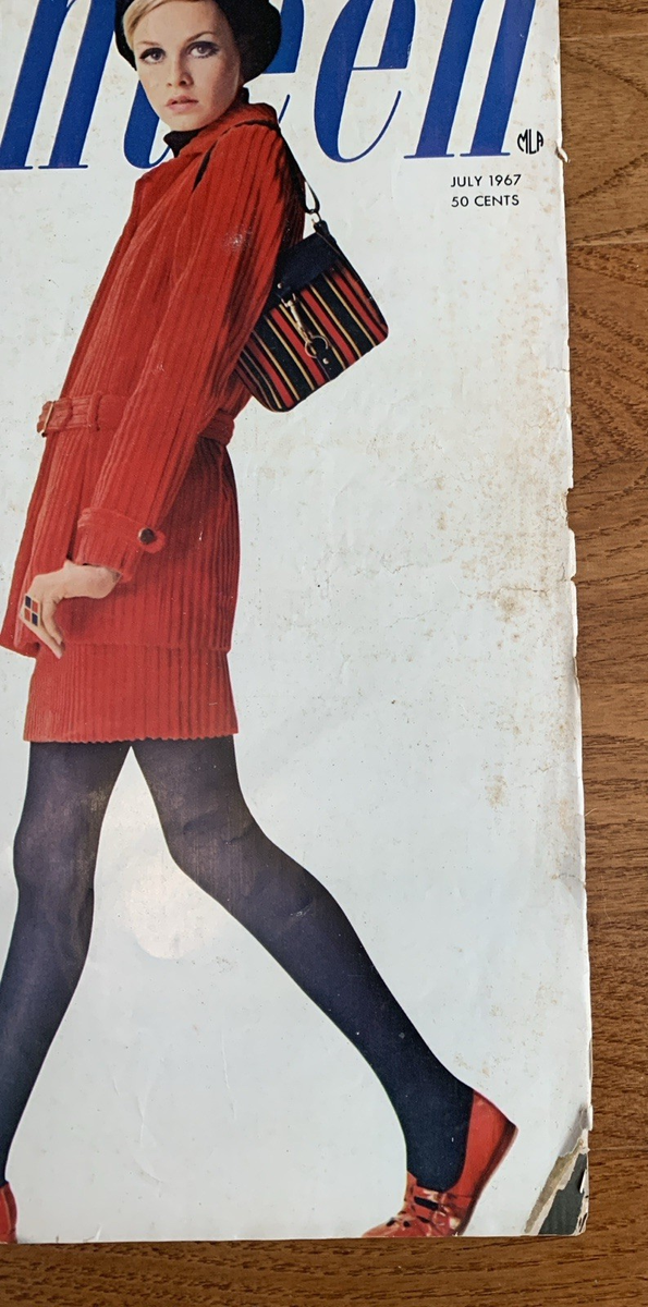 Seventeen Magazine July September 1967 Twiggy Fashion 17 | eBay