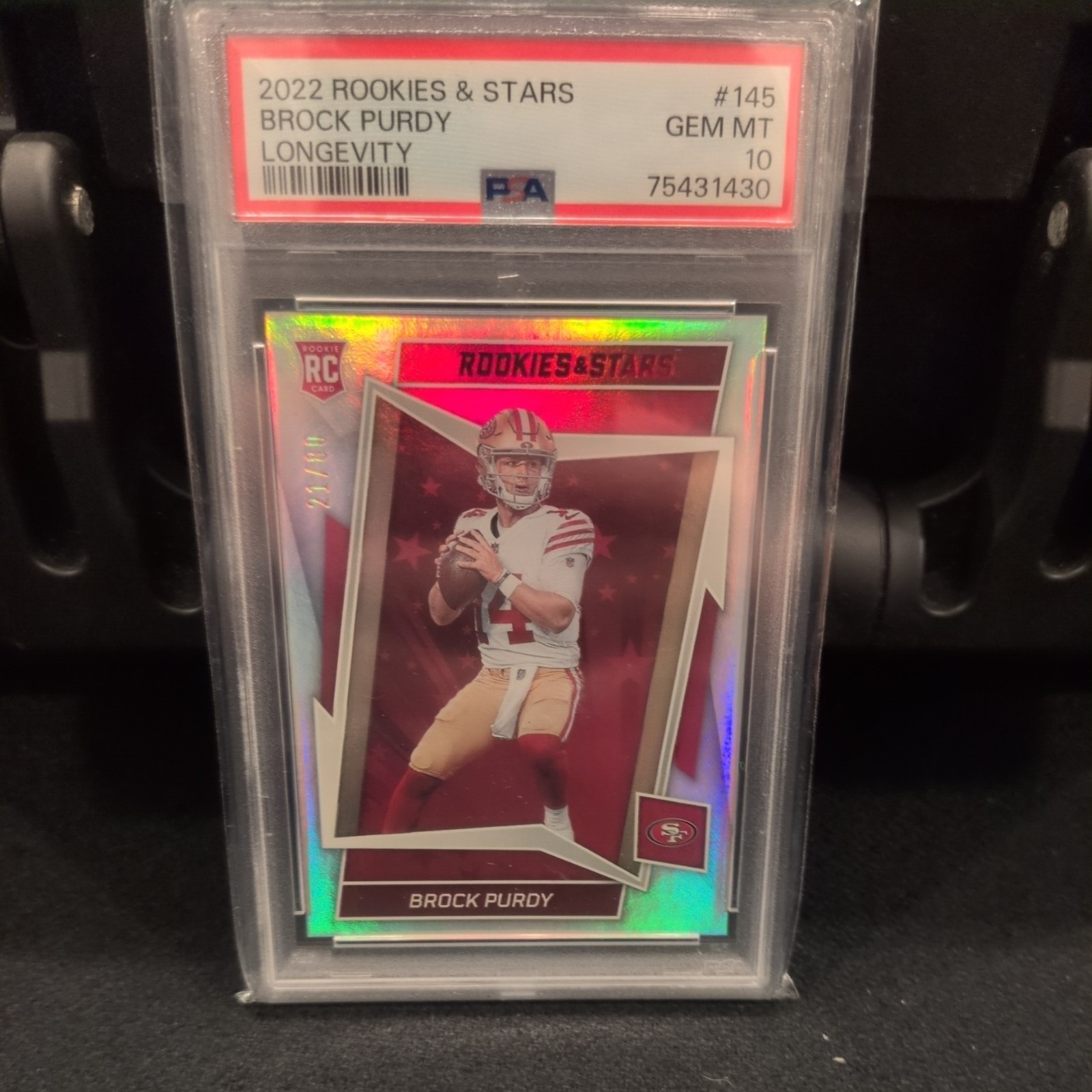 Brock Purdy Panini Rookies & Stars #145 Longevity