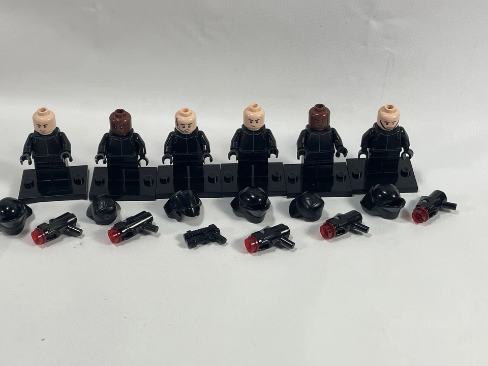 Lego Star Wars Mini Figure Lot Of 6 First Order Imperial Officer w/ Blasters - Image 3 of 4