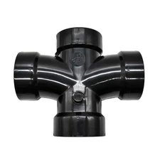 Thrifco 92184 3" ABS Double Sanitary Tee