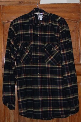 Johnson Woolen Mills Made in USA Green Mountain Flannel Shirt SpruceNavyTanPlaid