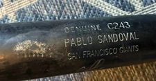 Pablo Sandoval 2007-08 Era Signed Bat- Giants, Braves, Red Sox