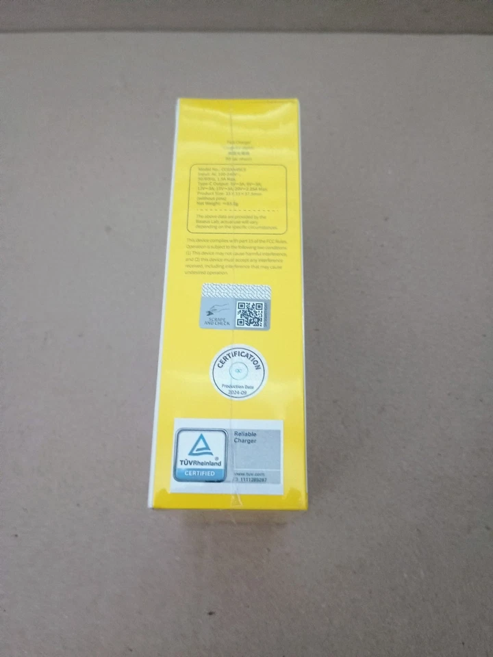 Cargador Baseus 45W, Bloque Cargador PicoGo C1 USB C Carga Rápida, Compacto NUEVO Foto 2 de 4