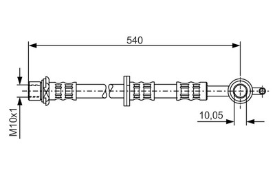 BOSCH 1 987 476 837 Bremsschlauch für Toyota (Faw)