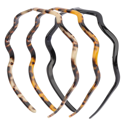 Sunglasses Headband for Women Wavy Thin Tortoise Shell  display picture 2