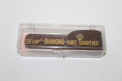 EZE-LAP Diamond Knife Sharpener Tool Model 61M with Leather Sheath & Case USA