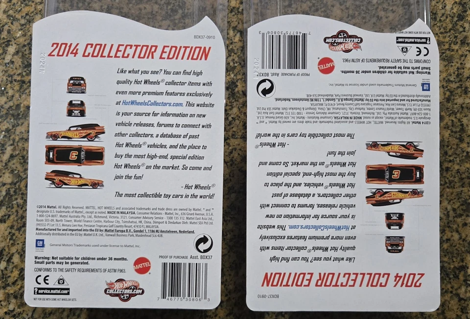 🔥MAJOR CARD ERROR🔥Hot Wheels 2014 Collector Edition 1959 Cadillac Funny Car  - Image 2 of 4