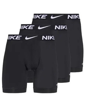 NIKE Dri-Fit Boxer Briefs Essential Micro 3pk Mens LARGE NIB black brief wicking