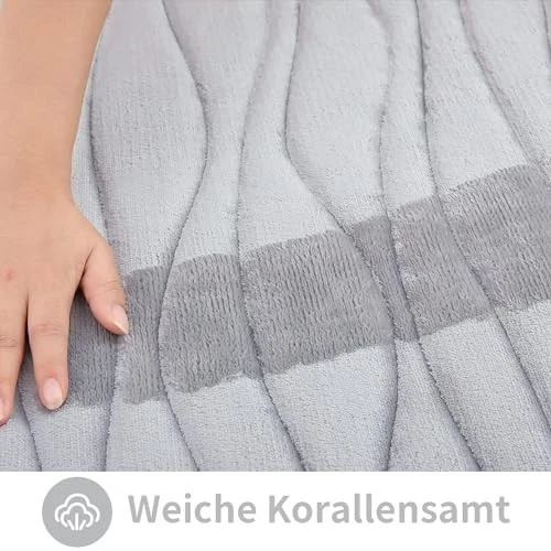 Homaxy Memoryschaum Badezimmerteppich Weich Badematte rutschfest Badteppich - Bild 3 von 4