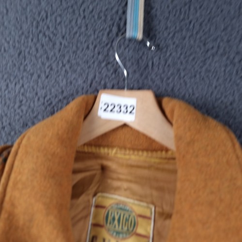 Vintage EXIGO Duffle Coat Mens 2XL Brown Wool Toggle Hooded Long Jacket Italy - Picture 14 of 14