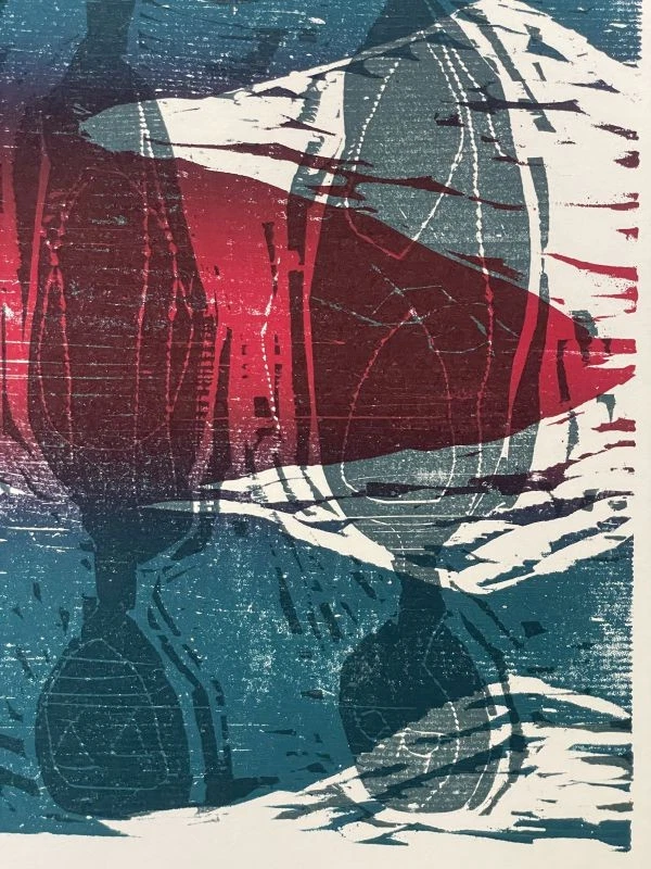 Michael Müller - Farbholzschnitt Sei getrost, geh mit Gott Original Druck - 1995 - Bild 4 von 4