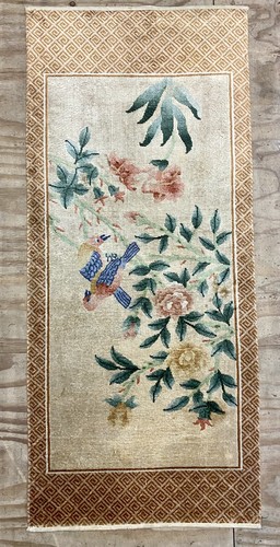 Art Deco Chinese Silk Hand Knotted Pictorial Rug - Picture 2 of 10