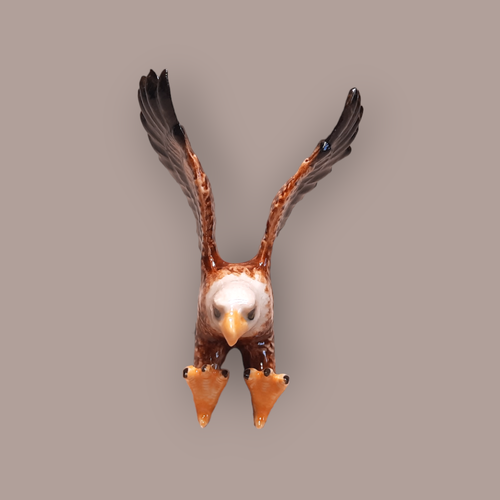 NORTHERN ROSE Eagle Fishing Miniature Porcelain Figurine New FREE SHIPPING R004 - Picture 4 of 6