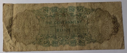 Belize banknote 1 dollar 1976 - Picture 2 of 2