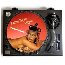 BOW WOW WOW Turntable Slipmat for Vinyl Records 12" DJ Slip Mat rock vinyls