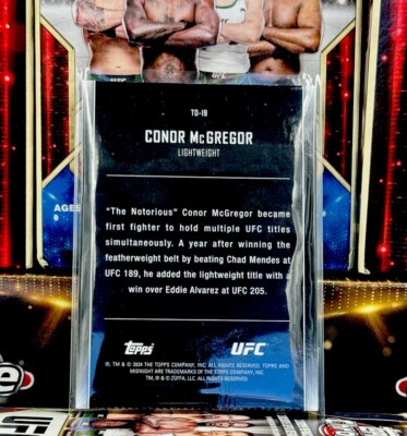 2024 Conor McGregor Topps Midnight The One and Only /12 | eBay