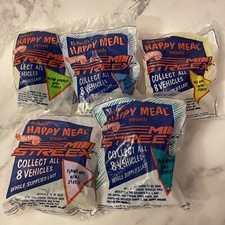 Lot Of 5 McDonalds Happy Meal 1992 Hot Wheels Mini Streex Vehicles Toys