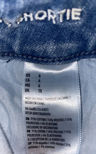 Shortie American Eagle Hi Rise AEO X4 Jean 360° Super Elasticizzati - Foto 7 di 8