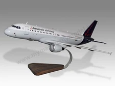 Airbus A320 Brussels Airlines Desk Wood Airplane New Model Large Scale 1/100