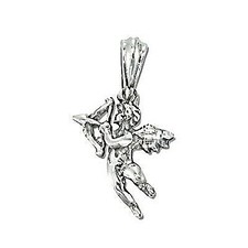 Sterling Silver Cupid and Arrow Pendant