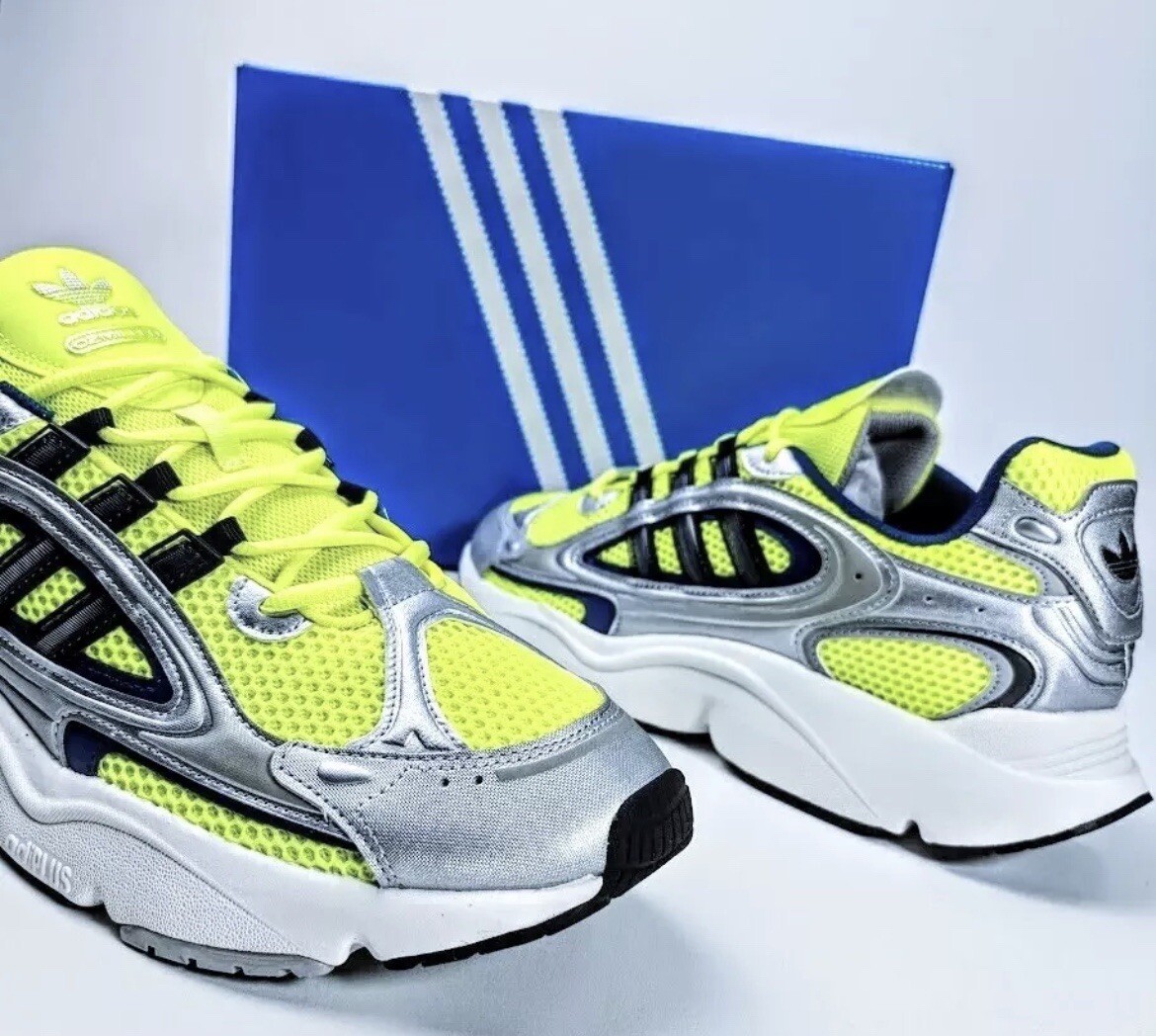 Mens adidas OZMILLEN Solar Yellow / Silver Metallic/Black