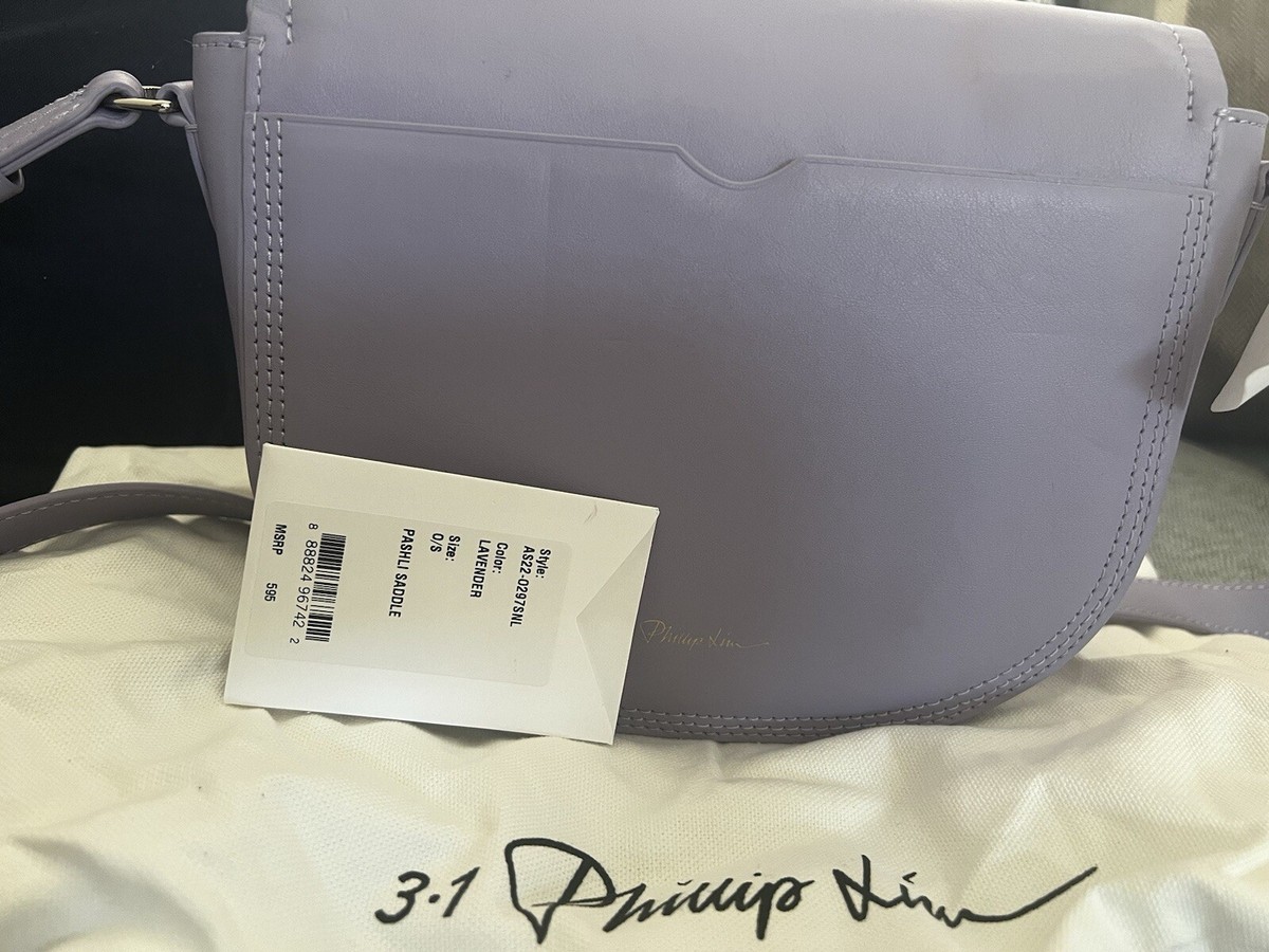 3.1 Phillip Lim Pashli Leather Saddlebag GUC Lavender retail $595