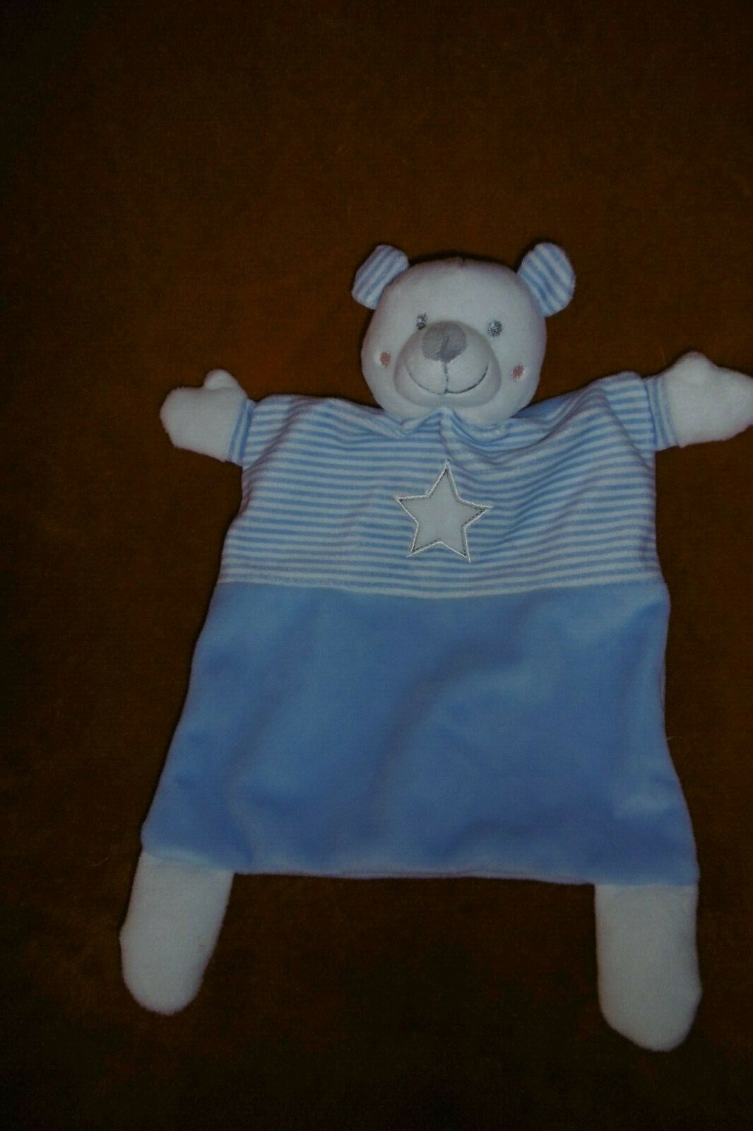 Doudou ours bleu Mots d'Enfants pour soulager l'anxiété de séparation