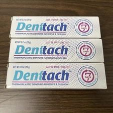 3 Denttach Denture Adhesive Thermoplastic Denture Adhesive & Cushion Holds 7 Day