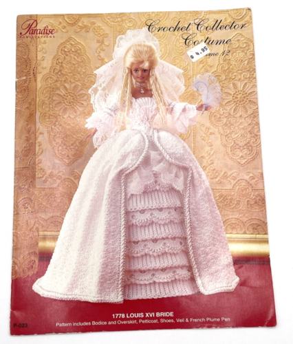 Häkelmuster Buch 1778 Louis XVI Hochzeit Braut Kleid Perle passt Barbie Puppe - Bild 1 von 4
