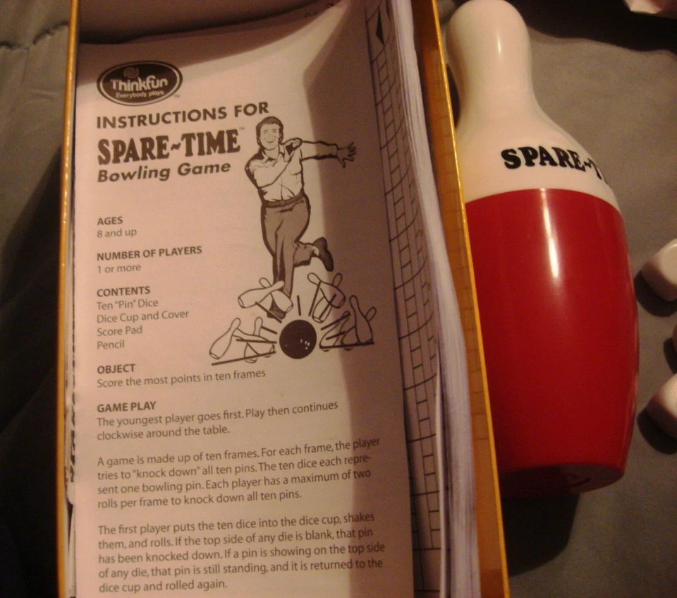 2003 Thinkfun Inc Spare Time Bowling Dice Game - Image 3 of 3