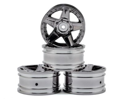 MST Racing Crawler Felge 648 1.9 +5 Offset silber schwarz MST230043SBK CFX-W, ..