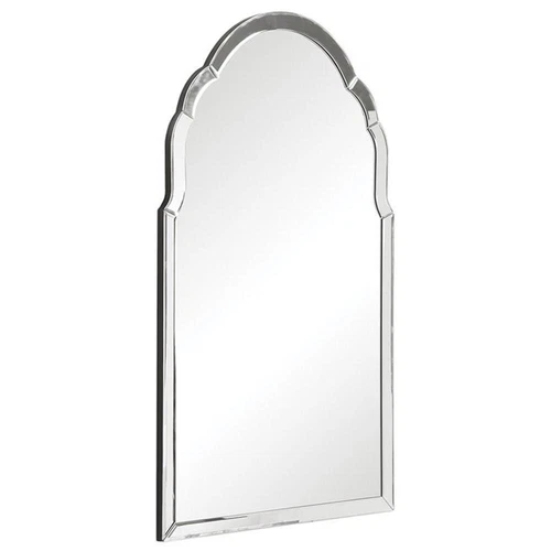 Uttermost Brayden Traditional MDF Wood Arch Decorative Mirror in Silver - Picture 3 of 9