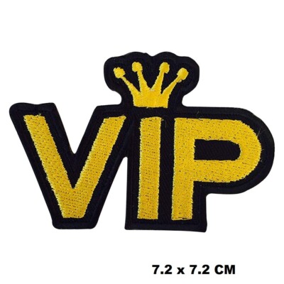 Top Grade Crown VIP Embroidered Patch Bügelbild/Aufnähen Patch Batch For Clothes
