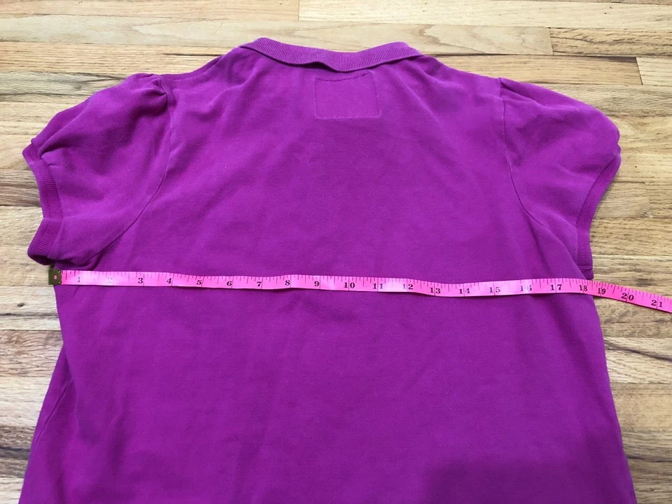 U.S. Polo Assn. Camisa Polo Para Mujer XL Rosa Cuello Extendido Logo USPA Bordado Foto 3 de 4