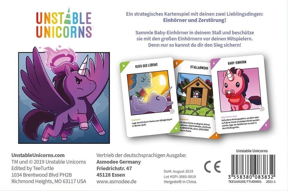 Unstable Unicorns (Deutsch) Kartenspiel Unstable Game - Bild 2 von 4
