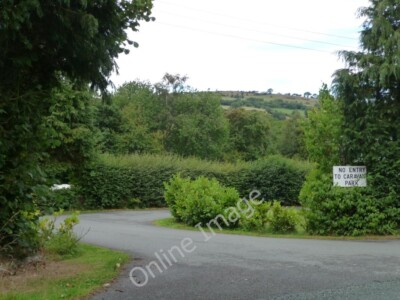 Photo 6x4 Access denied Wentnor The exit from the 15 acre Green Caravan P c2011