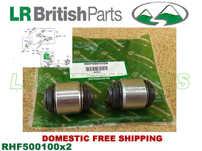 LAND ROVER BUSHING REAR KNUCKLE UPPER SPORT LR3 LR4 SET 2 RHF500100 | eBay