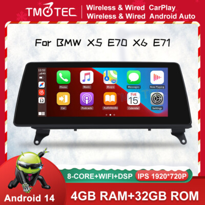 Für BMW X5 X6 E70 E71 CCC CIC 10.25'' Androidauto Android IPS CarPlay Navi GPS