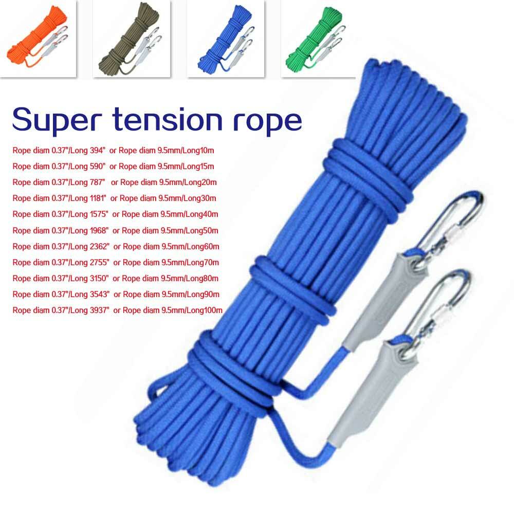 Cuerdas de seguro de escape con cuerda de seguridad para escalada