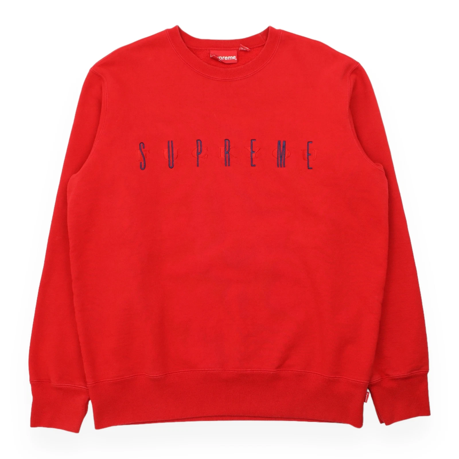 Pull intérieur extérieur Supreme brodé taille M rouge