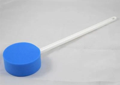 ABLE 2 Long Handled Blue Round Bath Sponge on a Stick disability bathing aid