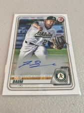 Tyler Baum 2020 Bowman Auto