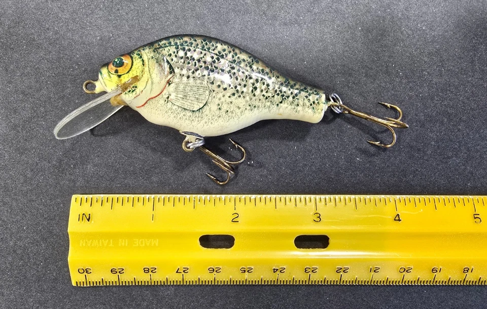 Bagley's Vintage Pequeño Freír 3" con Herrajes de Latón: Crappie *Bonito* Foto 2 de 4